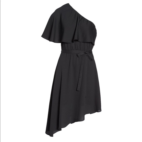 NEW Charles Henry One-Shoulder Asymmetrical Dress - Picture 3 of 5